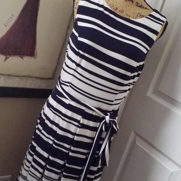 tommy hilfiger blue and white dress